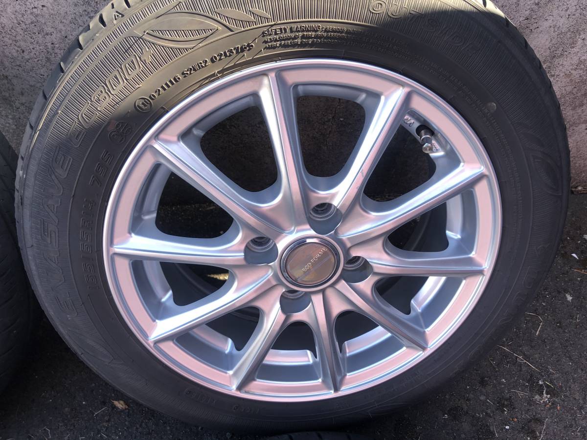 165/65R14 中古夏タイヤ＆アルミホイール ルーミー、タンク、トールなど