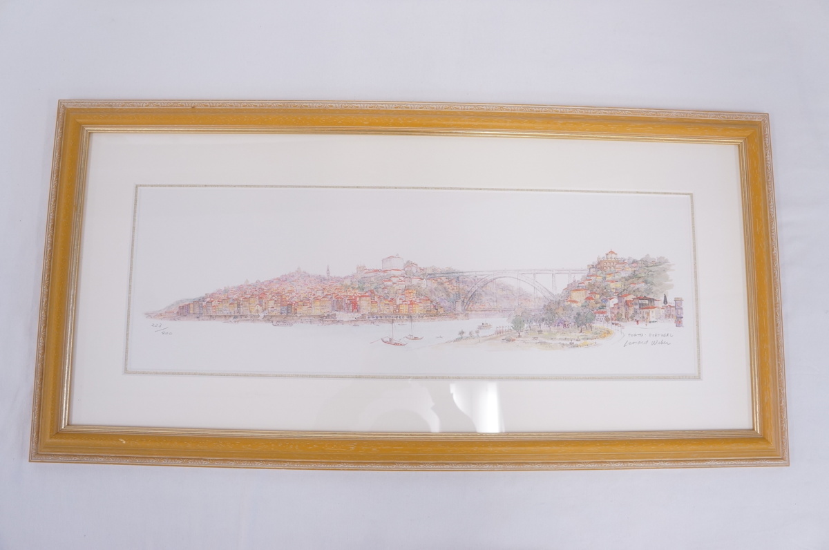 レオナルド・ウェーバー 版画 額装 直筆サイン入り 【公式通販】