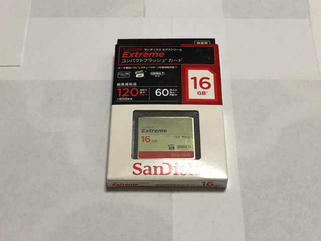 SanDisk　Extreme コンパクトフラッシュ 16GB_1