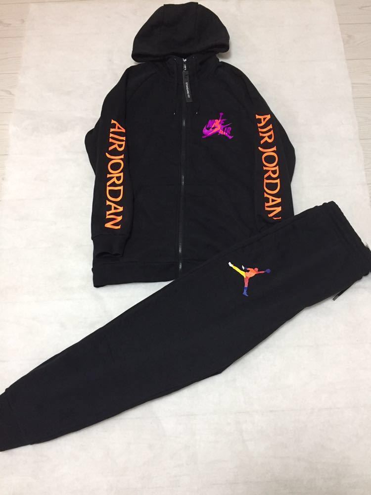 最安値，新作登場 NIKE AIRJORDANスウェットジップパーカースウェットパンツ上下USサイズＬ上下裏起毛(ナイキ)｜売買されたオークション情報、yahooの商品情報をアーカイブ公開 - オークファン スウェット
