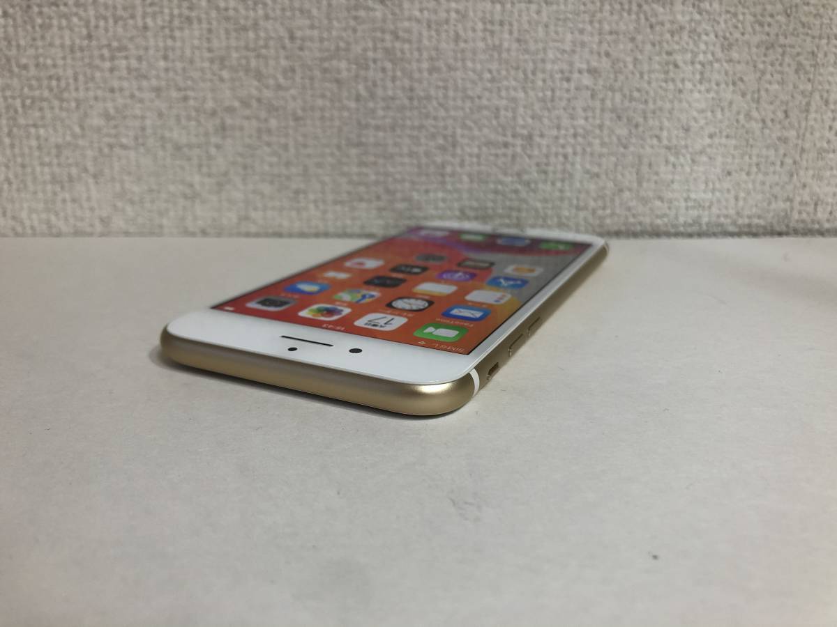 バッテリー良好 SIMフリー iPhone7 128GB ゴールド 未使用付属品付 SIMロック解除 格安SIM 1円開始_7