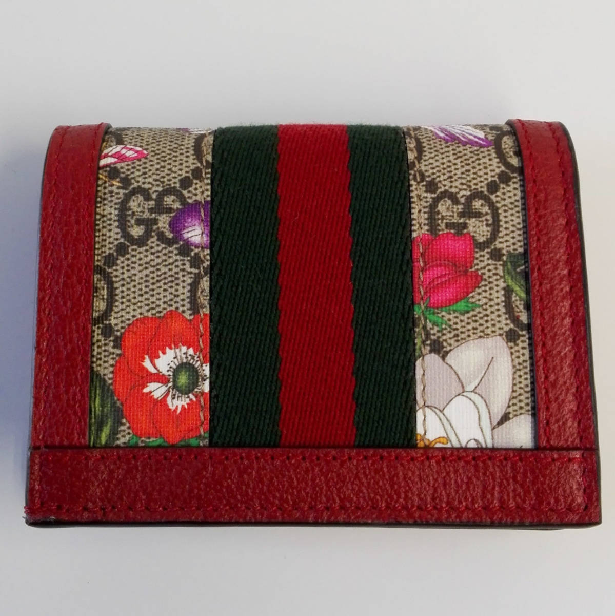 即決】【美品】GUCCI GGフローラ オフィディア 523155.0416 コンパクト 