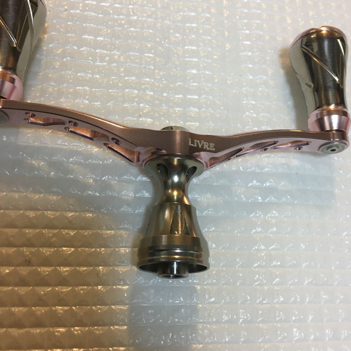 リブレ ダブルハンドル LIVRE ウイング WING 0 全7色リブレ 98mm フォルテノブ スピニング用ダブル リール ウイング98 LIMITED シマノs2 .: パープル