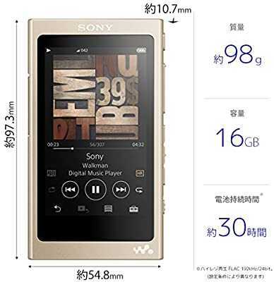 オーディオ機器 SONY ウォークマン NW-A45HN WALKMAN 16GB ハイレゾ音源