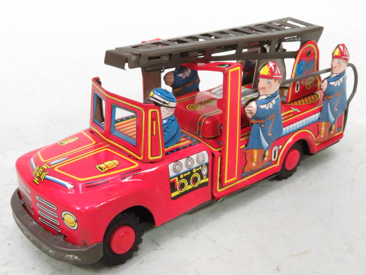 ブリキの消防車 日本製 ☆ヨネザワ・米澤玩具 カー O-11型 空港用化学