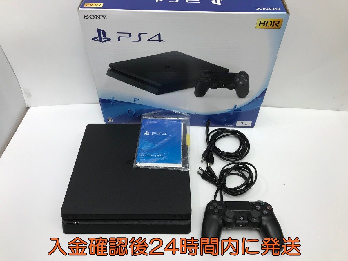 PS4 本体 PlayStation 4 ジェット・ブラック 1TB (CUH-2100BB01) 初期