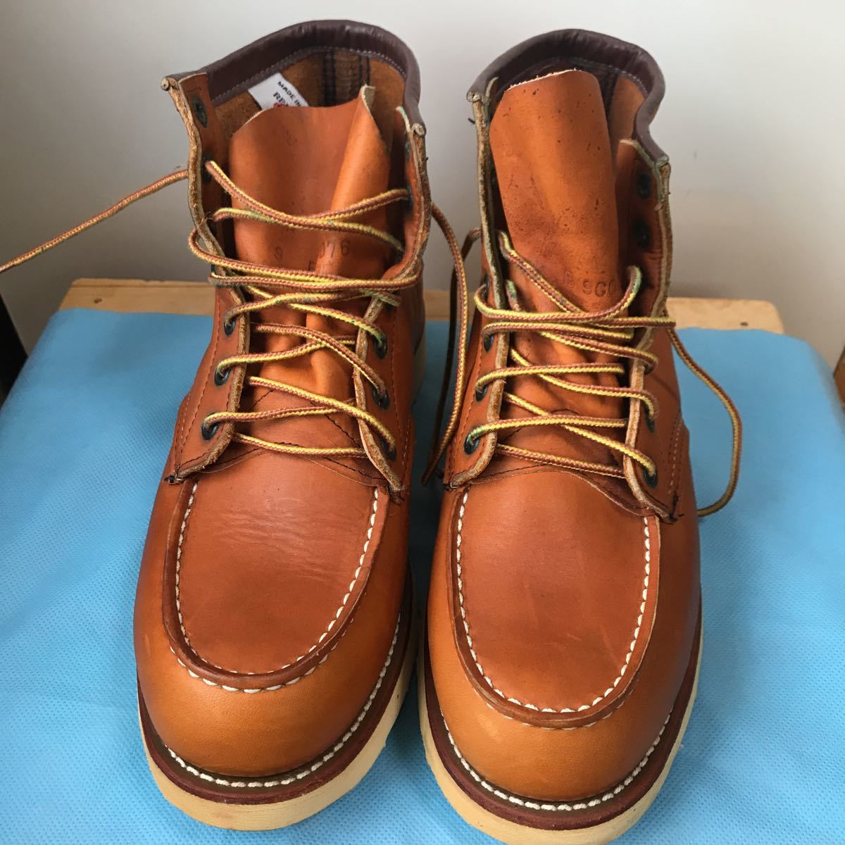 美品◇刺繍縦羽タグ⁄99年製 REDWING レッドウィング 875 レザー