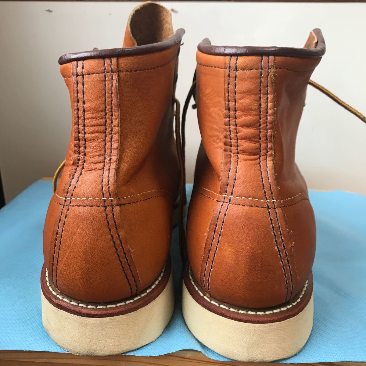 美品◇刺繍縦羽タグ⁄99年製 REDWING レッドウィング 875 レザー