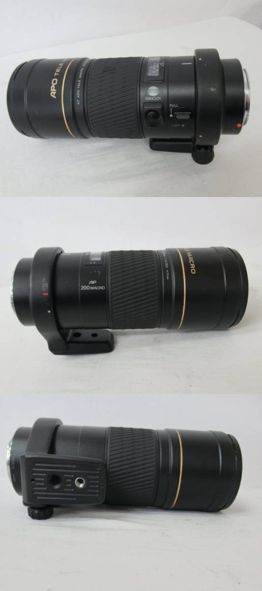 MINOLTAミノルタ】②③/AF APO TELE MACRO 200mm 1:4(32) φ72mm