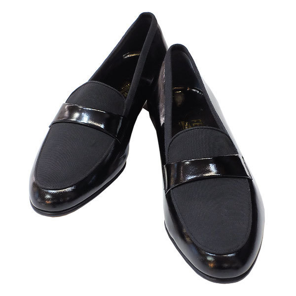 【超美品】Salvatore Ferragamo ブラックローファー 送料無料】【本物】超美品☆SalvatoreFerragamo☆フェラガモ