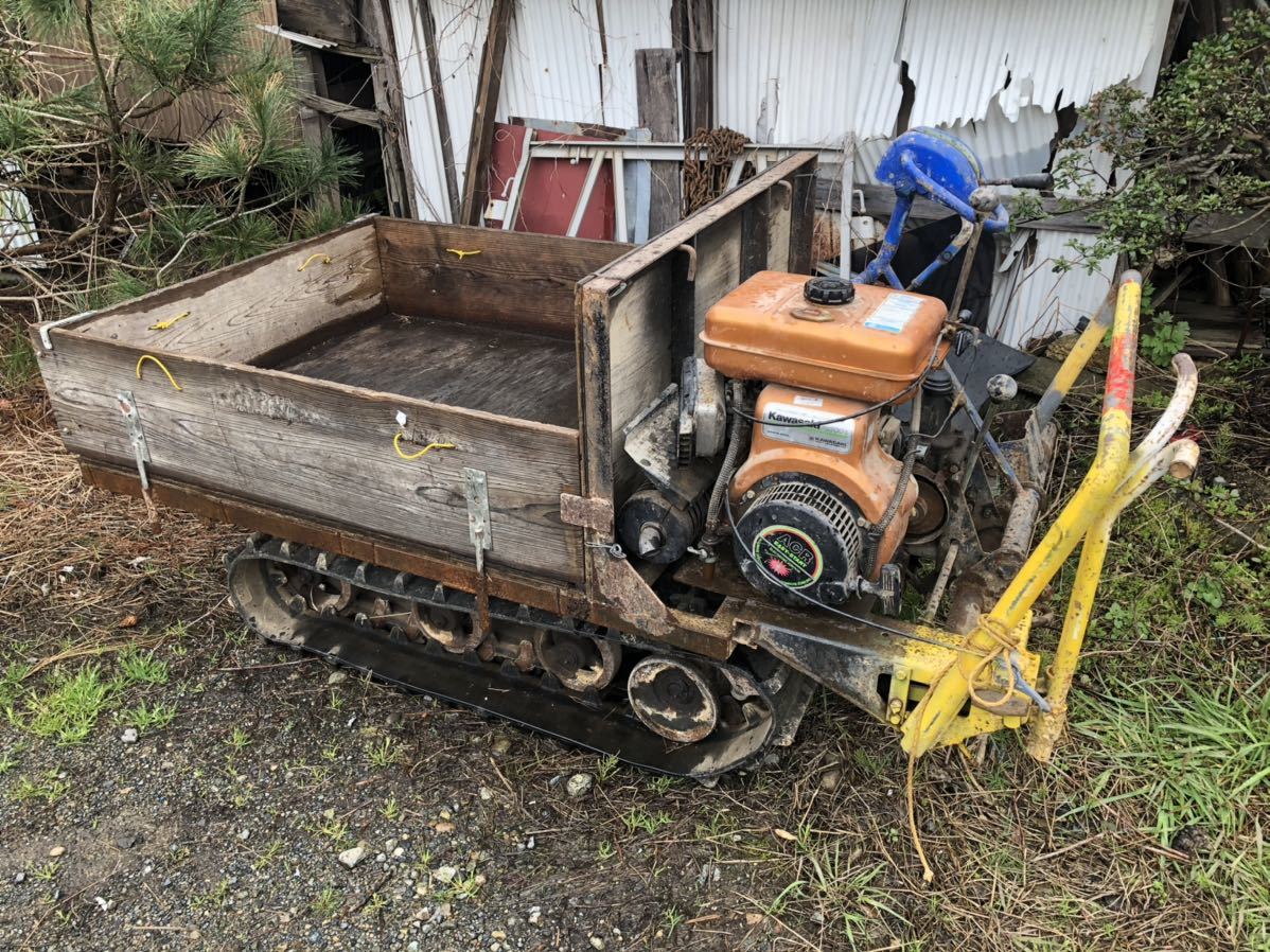 油谷 キャリーダンプ 運搬車 クローラーダンプ イセキ №6256 -イセキ 