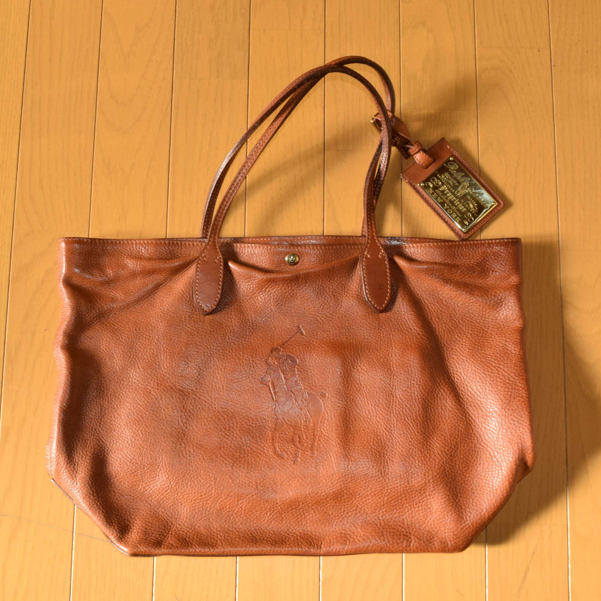 トートバッグ ラルフローレン RALPH LAUREN 本革 ショルダーバッグ 