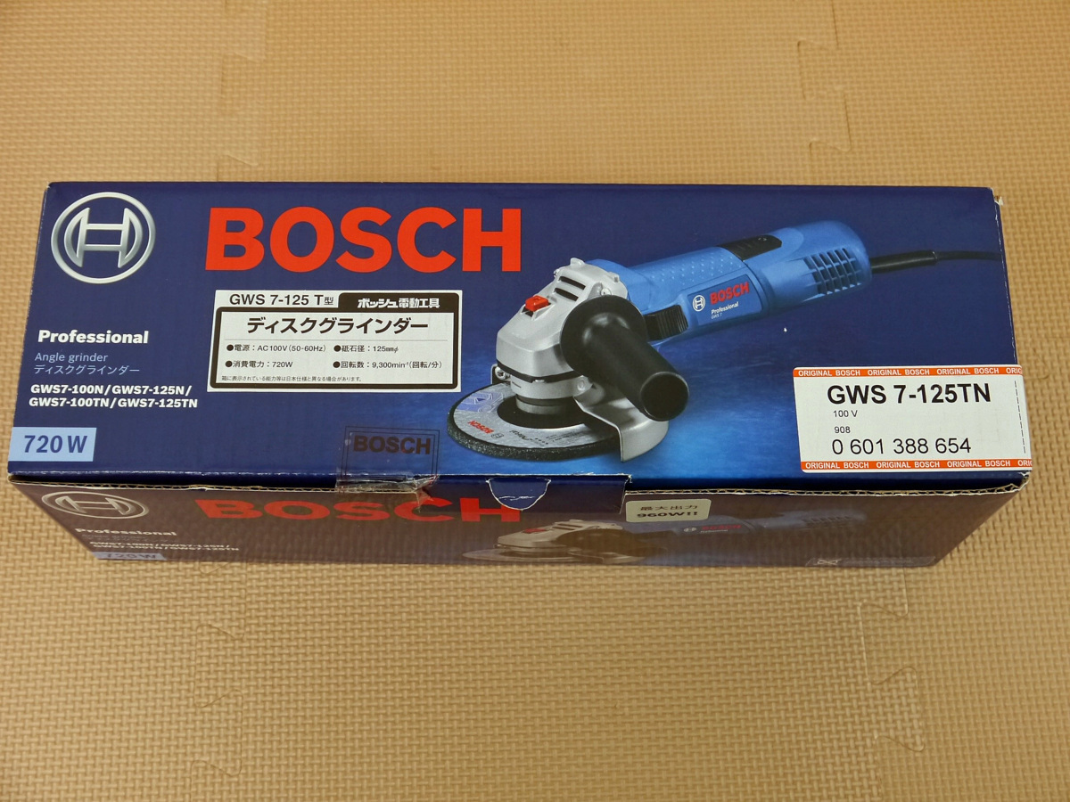  BOSCH ディスクグラインダー GWS 7-125TN(ディスクグラインダー)｜売買されたオークション情報、yahooの商品情報をアーカイブ公開 - オークファン ディスクグラインダー