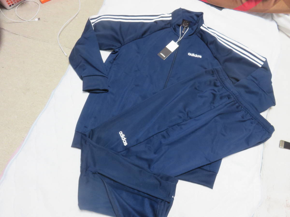 adidas CLIMALITE メンズ ジャージ上下 L NV 新品 ☆特別価格
