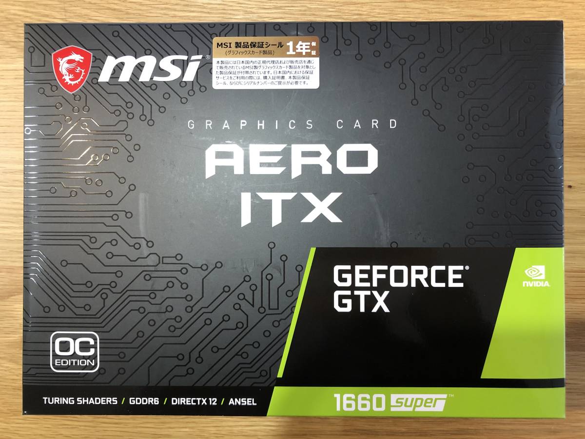□□□MSI GeForce GTX 1660 SUPER AERO ITX OC グラフィックスボード