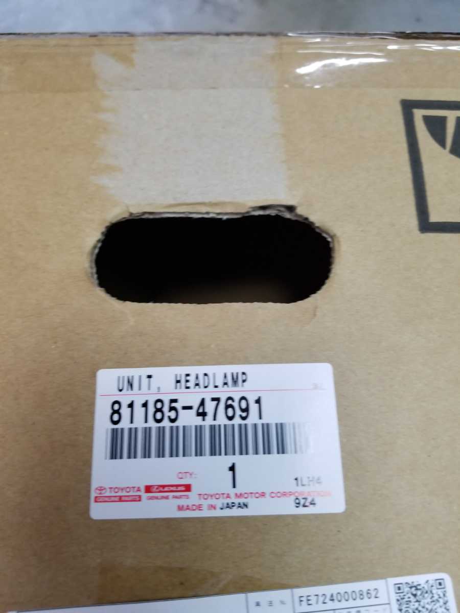 車 プリウス 50系 前期 商品名：左ヘッドランプユニット 81185-47691