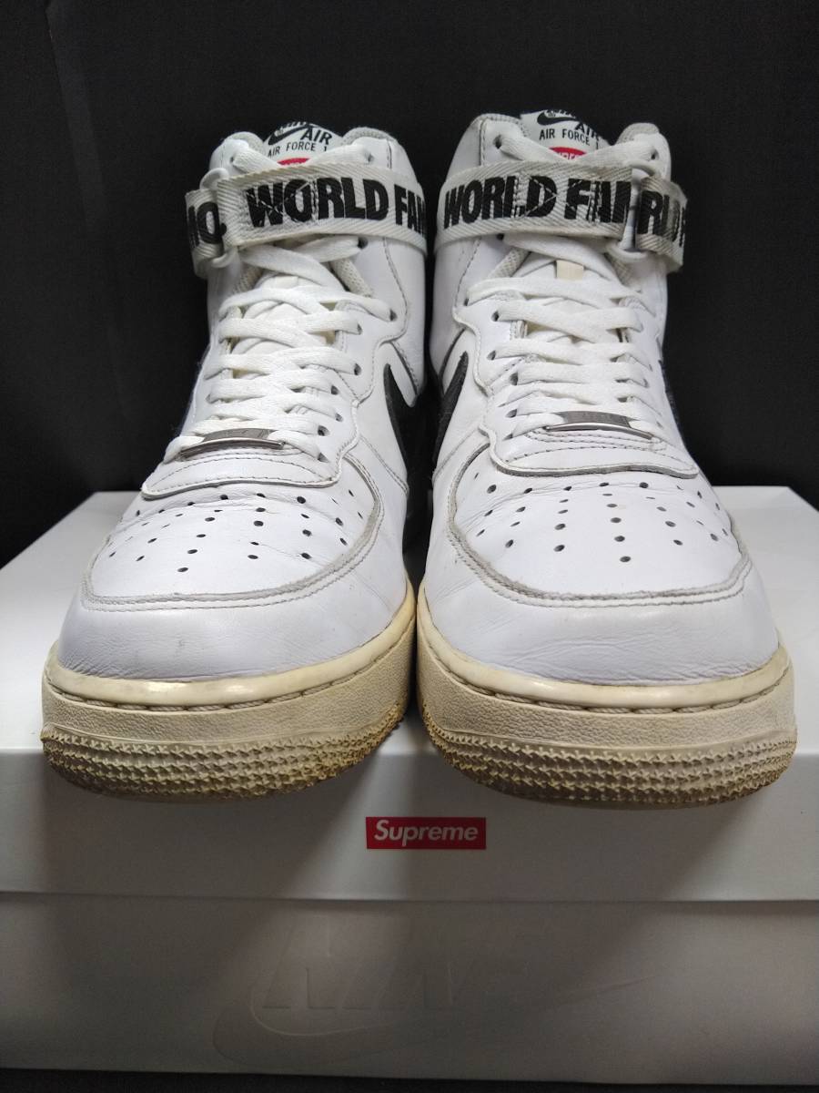 ナイキNIKE×シュプリームSUPREME超限定2014年製AIR FORCE 1 HIGH