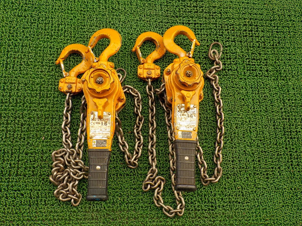 分解整備 キトー レバーブロック 0.8t 4台 KITO レバーブロック 0.8t
