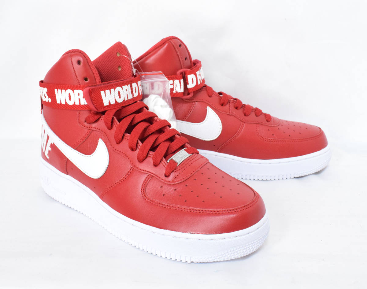 未使用品 本物 14年 NIKE 698696-610 AIR FORCE 1 HIGH SUPREME SP 