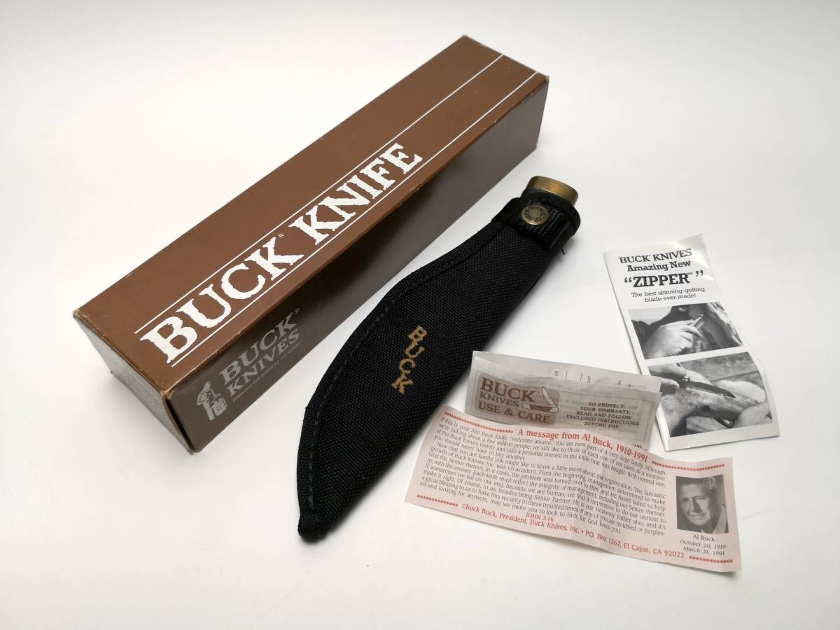 新作入荷，2026 BUCK KNIVES ナイフ 691 BK Zipper-R Cat 1221 MADE IN USA シース/元箱/説明書付き コレクターズアイテム 80400205(ハンティングナイフ、狩猟刀)｜売買されたオークション情報、yahooの商品情報をアーカイブ ハンティングナイフ、狩猟刀