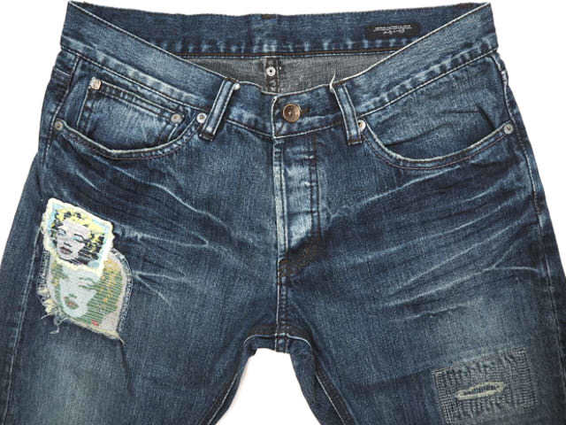 Warhol リーバイス 中古・古着通販LEVI'S アンディーウォーホル別注☆W34 Yahoo!オークション Dr 即決★リーバイス アンディ・ウォーホール別注★W34 ジーンズ LEVI'S×WARHOL FACTORY デニム リペア加工 シリアルナンバー2/6 AR689 3g.