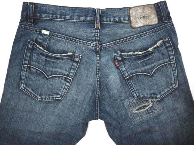 Warhol リーバイス 中古・古着通販LEVI'S アンディーウォーホル別注☆W34 Yahoo!オークション Dr 即決★リーバイス アンディ・ウォーホール別注★W34 ジーンズ LEVI'S×WARHOL FACTORY デニム リペア加工 シリアルナンバー2/6 AR689 3g.