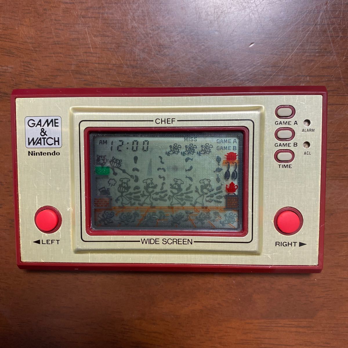 ゲームウォッチ シェフ 動作確認済み品 動作確認済任天堂 ゲーム