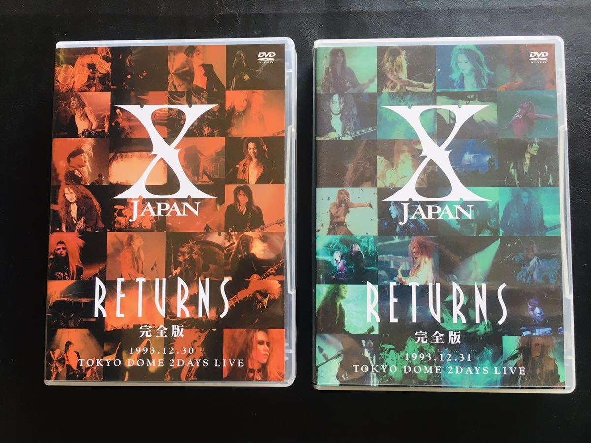 X JAPAN RETURNS 完全版 1993.12.30 DVD : 1993.12.31 [DVD] - 1993.12