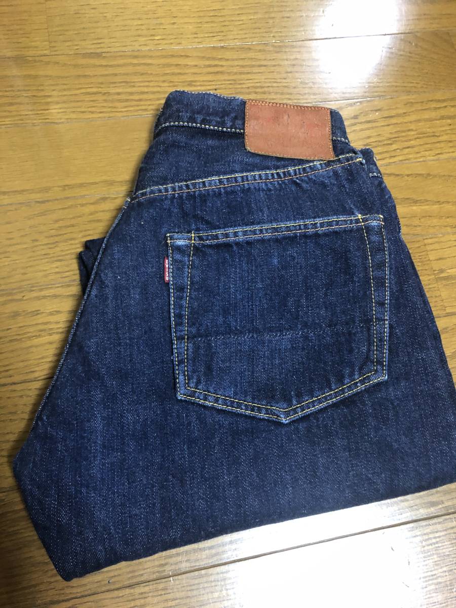 EVISU ジーンズ エヴィス 0 35×35 水色カモメ 90年代 濃紺 デニム 