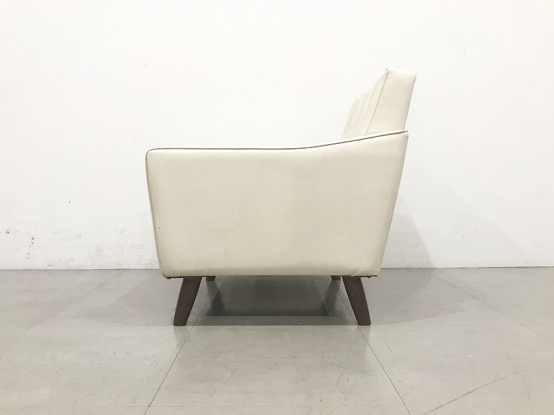 カリモク60 / ソファ / ロビーチェア / 1シーター / アイボリー / 6.9万円