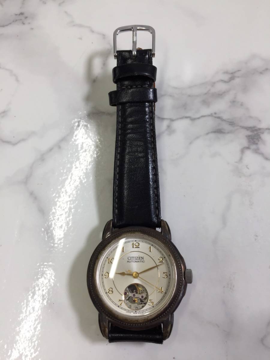 1円 ～ CITIZEN シチズン 稼働品 21石 ゴールド 機械式 自動巻き 両面 