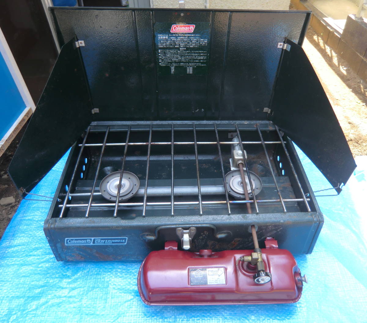 【新品，100%新品】 S5 ジャンク品 Coleman コールマン ツーバーナー パワーハウス POWERHOUSE Model 413H(ツーバーナー)｜売買されたオークション情報、yahooの商品情報をアーカイブ公開 - オークファン ツーバーナー