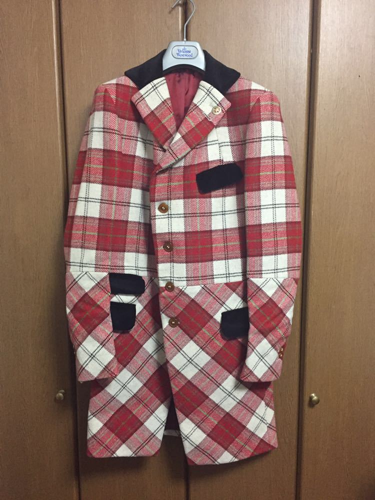 【最終価格】ヴィヴィアンウエストウッド マン チェスターコート イタリア製 Vivienne Westwood Man 最高峰 イタリア製 チェスターコート う