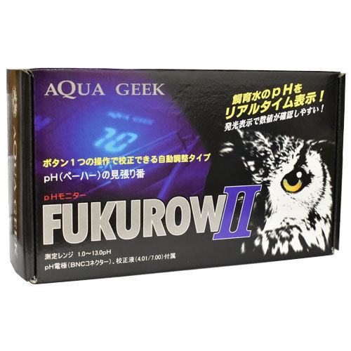 FUKUROW pHモニター 水質測定 魚用品/水草 AQUA GEEK(アクアギーク)製
