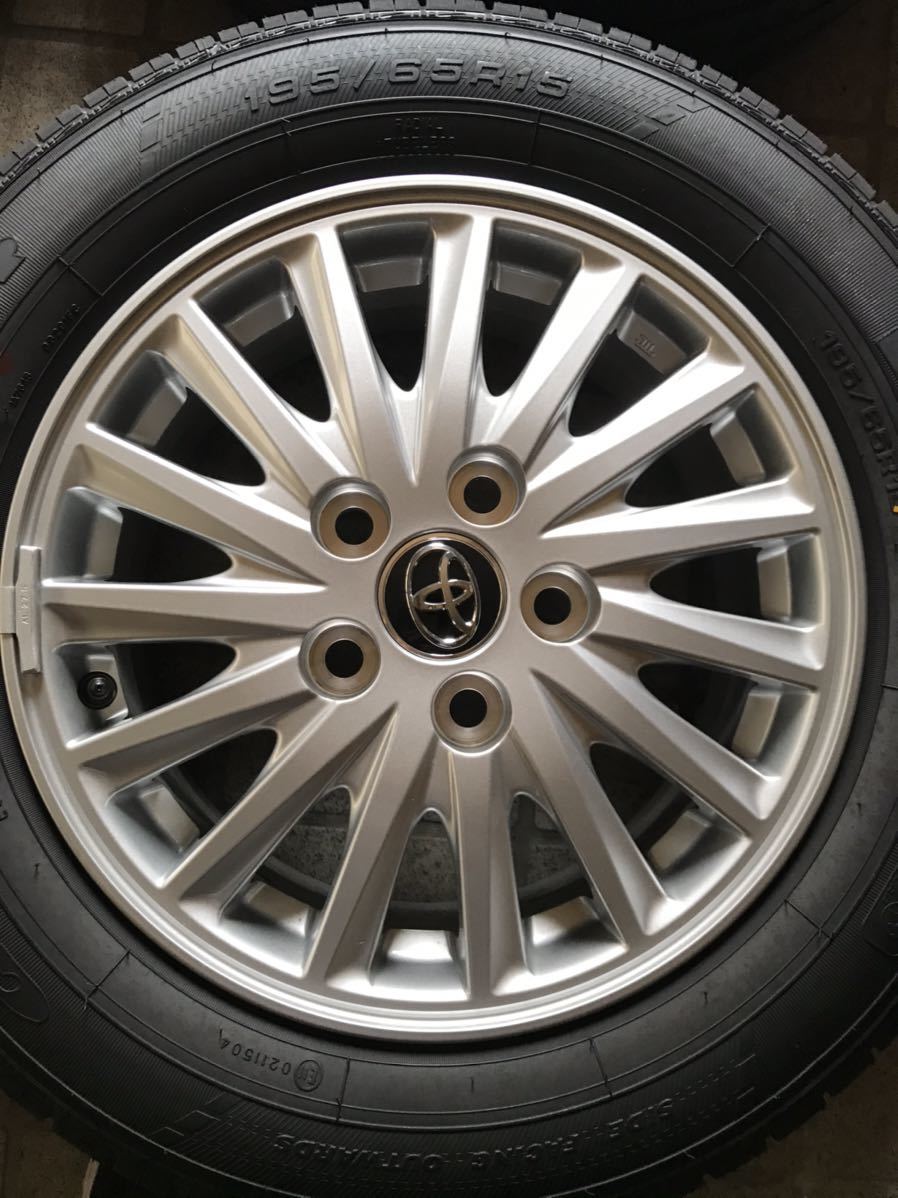 新車外し トヨタ純正アルミホイール4本 タイヤ付き 純正アルミ