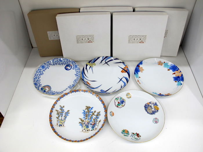 FUKAGAWA SEIJI/深川製磁 直径23.8cm プレート皿 丸皿 食器 5枚セット