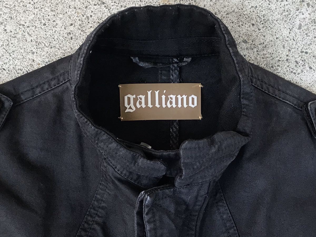 イタリア製 John Galliano フィールドジャケット 32/46 ジョン 