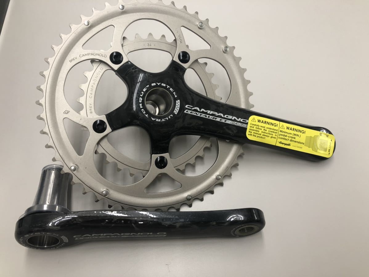 カーボン カンパニョーロ ケンタウル カーボン 10s 10速 未使用品）50-34 カンパニョーロ10S CENTAUR ケンタウル10速 170mm