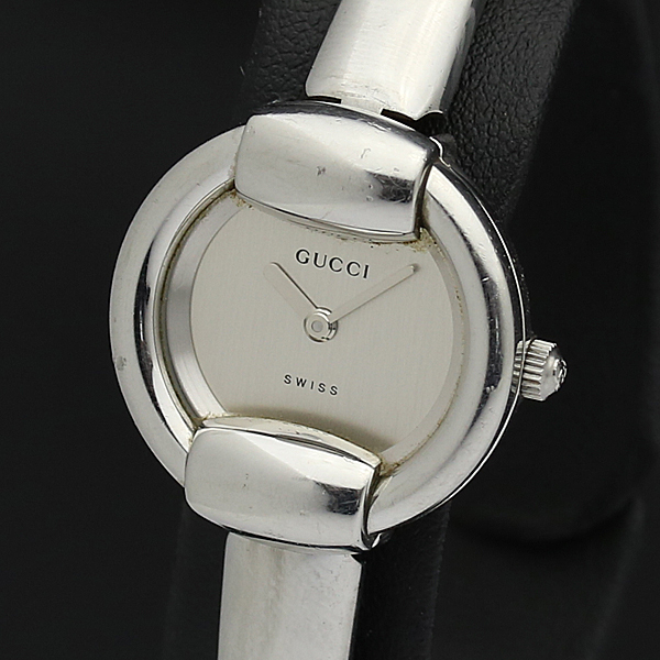 1円☆稼働品【GUCCI/グッチ】1400L シルバー文字盤 SS スイス製