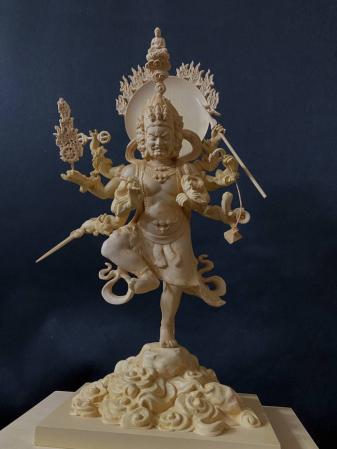 珍品 仏教工芸 大迫力 木彫仏像阿弥陀三尊座像 最高級 木彫仏像 仏師