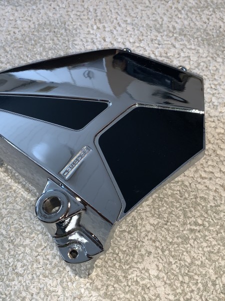 ゼファーχ スプロケカバー メッキ ゼファー400 スプロケカバー