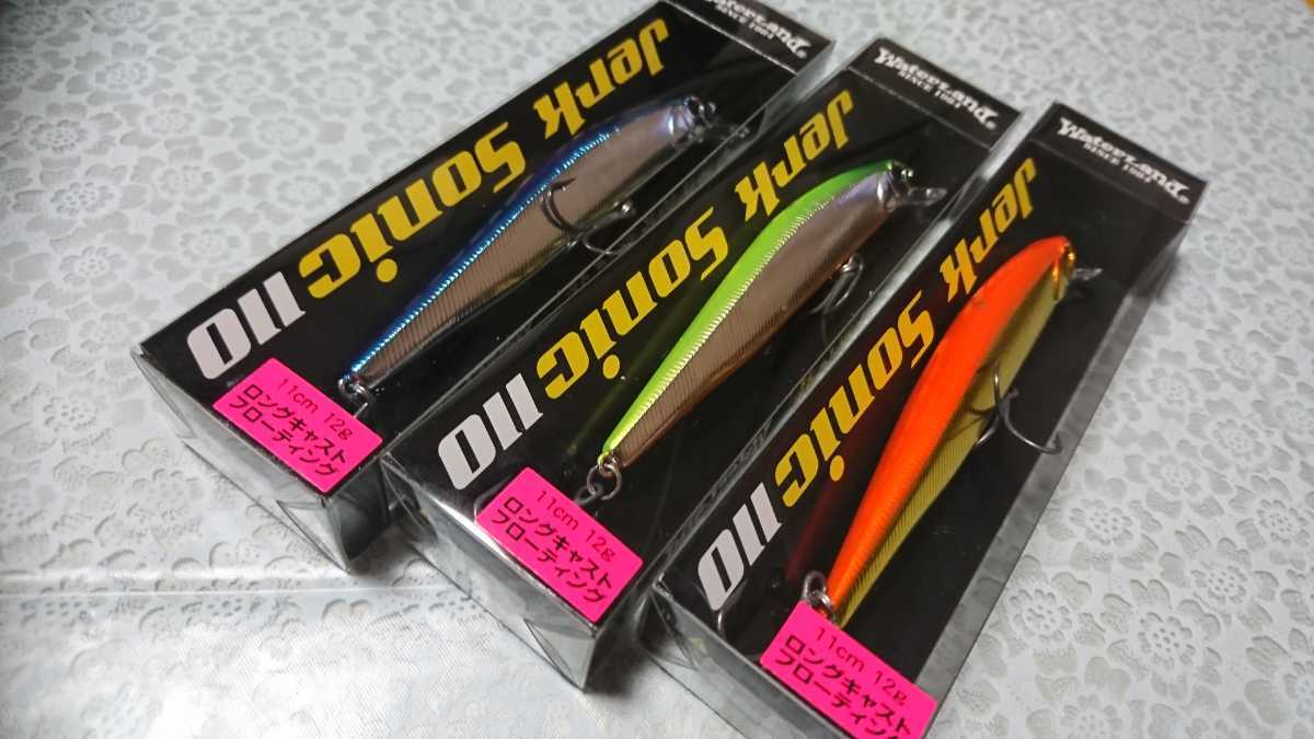 新作，セール ウォーターランド ジャークソニック 110 ロングキャスト フローティング 3個セット(ミノー)｜売買されたオークション情報、yahooの商品情報をアーカイブ公開 - オークファン 海水