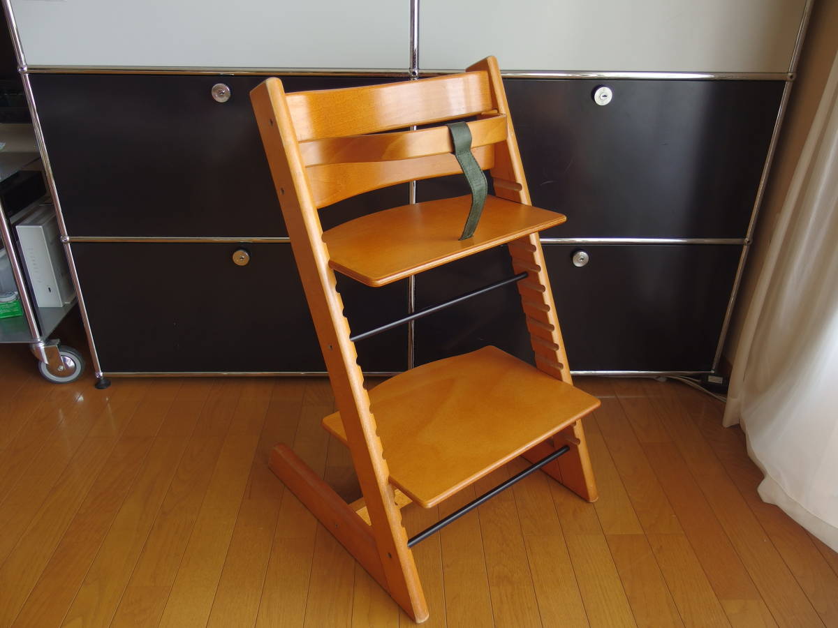 ☆ベビーガード付ストッケSTOKKEトリップトラップ・ハイチェア