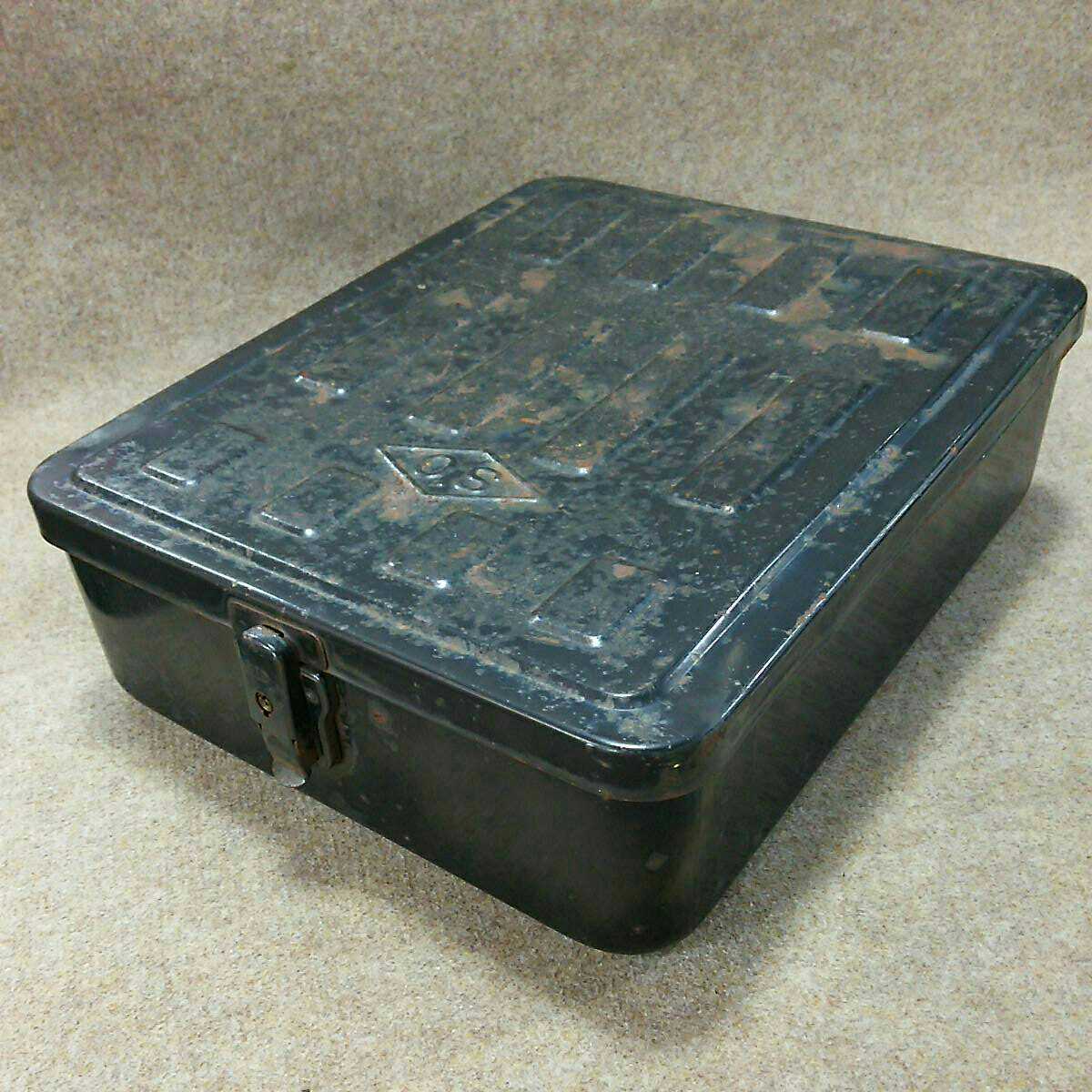 リアボックス 鉄箱 リアBOX バイク カブ 昭和レトロ 鉄製 当時物 鍵 
