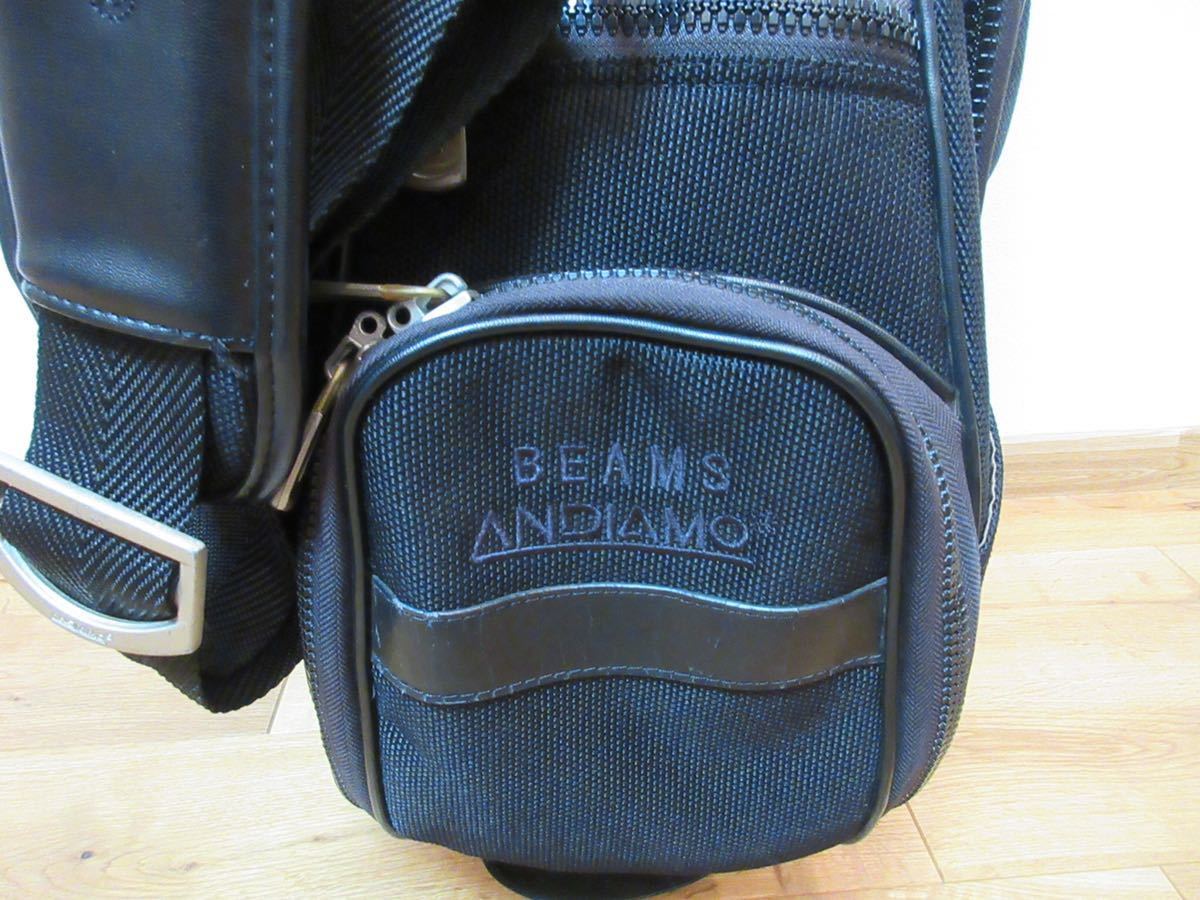 ビームス別注　キャディバッグ 黒色　中古 BEAMS ゴルフ ゴルフ） Rover JONES キャディバッグ」の落札相場・落札価格