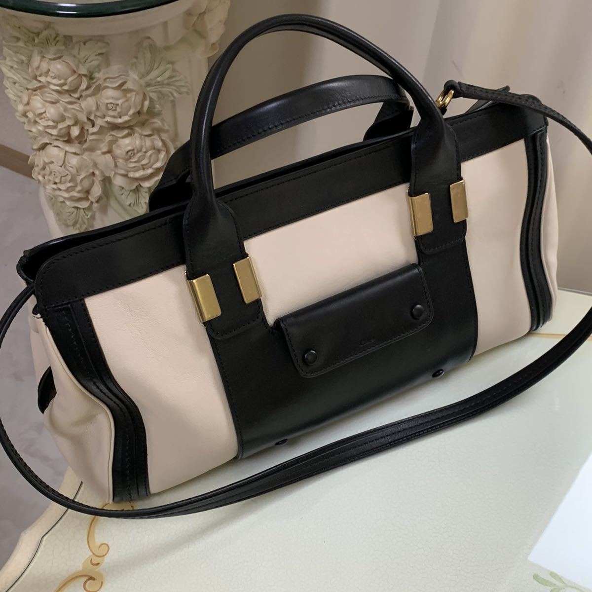 新品 未使用 Chloe クロエ アリスバッグ バッグ 2way 本革 レザー 