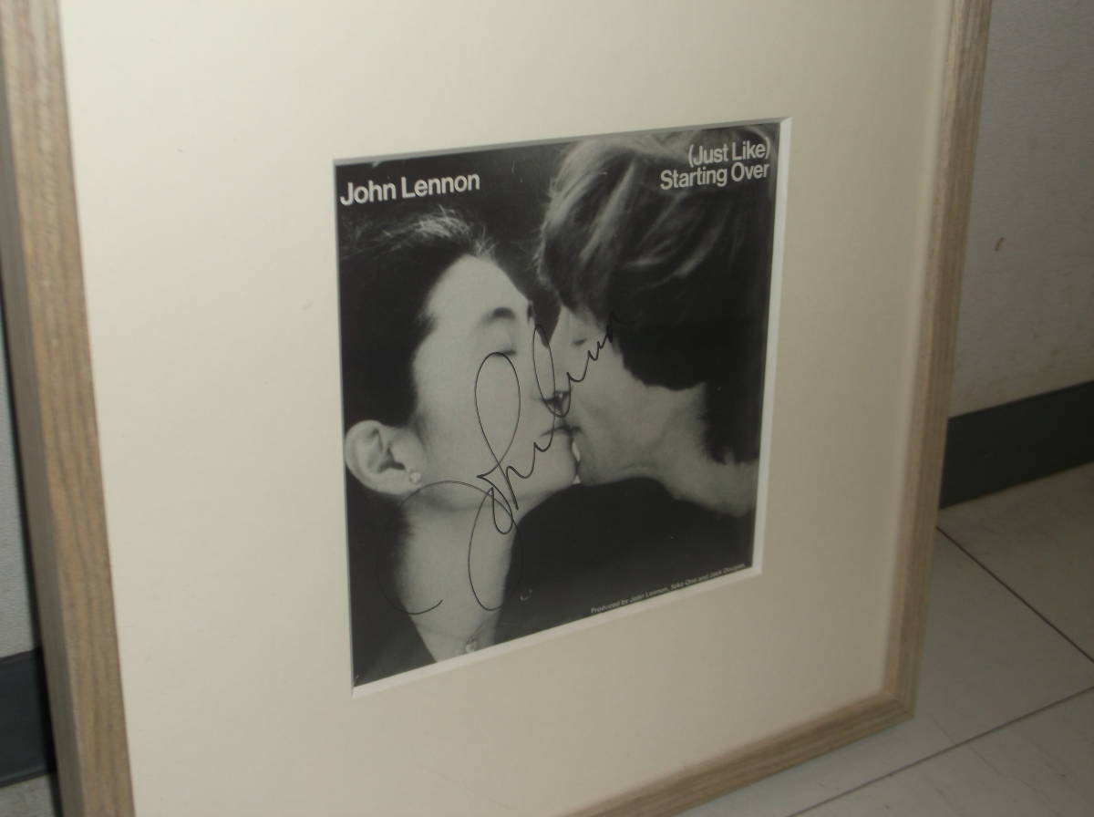 豊富な，高品質 ジョン レノン サイン / スターティングオーバー / ラスト シングル / John Lennon / Christies(Beatles， The)｜売買されたオークション情報、yahooの商品情報をアーカイブ公開 - オークファン B