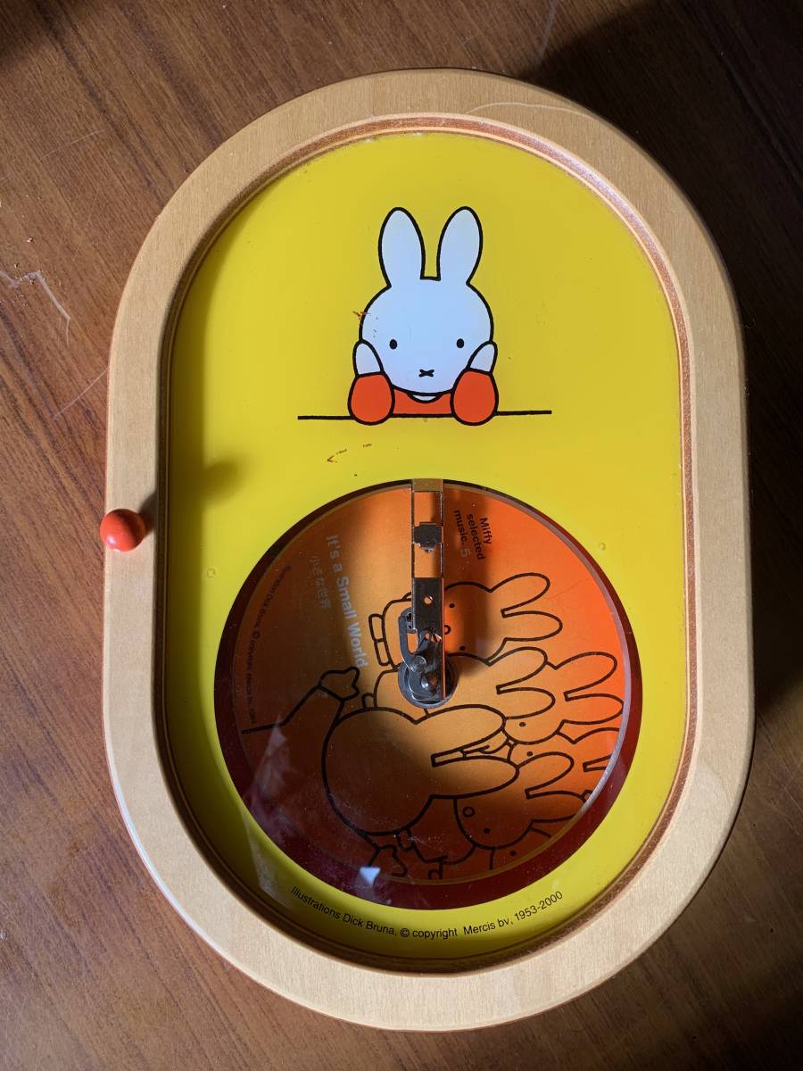 ミッフィー ディスクオルゴール ディスク1枚付き 完動品 動作画像あり