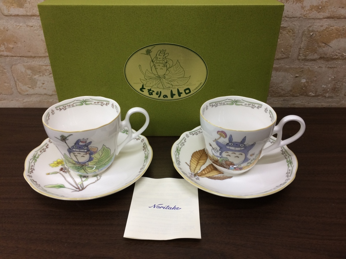  品 Noritake ノリタケ となりのトトロ 碗皿ペアセット カップ＆ソーサー(ノリタケ)｜売買されたオークション情報、yahooの商品情報をアーカイブ公開 - オークファン ノリタケ