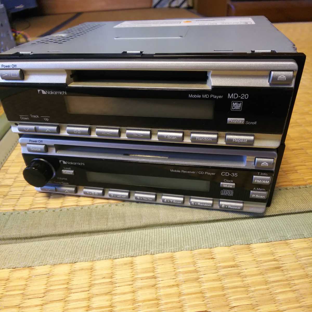 ナカミチ製CD-35とMD-20のセット 部品取りにCD-35が2機付きます
